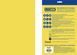 Папір кольоровий Euromax 80г/м2, INTENSIVE, жовтий, 20арк., Жовтий