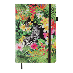 Блокнот діловий EXOTIC А5, 96л, чистий (чорн. бум.), обкладинка штучна шкіра, чорний