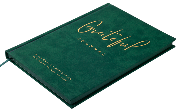 Блокнот діловий GRATEFUL А5, 96 арк., крапка, обкл. штучна шкіра, т.-зелений, Темно - зелений