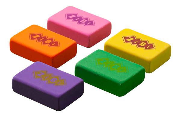 Гумка прямокутна COLOR 26х18х8мм