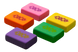 Гумка прямокутна COLOR 26х18х8мм