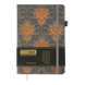 Блокнот діловий ROYAL А5, 96л, клітинка, обкладинка штучна шкіра, сірий
