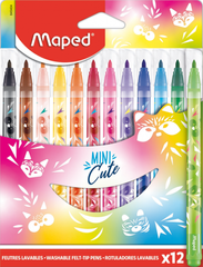 Фломастери MINI CUTE в картонній коробці 12шт