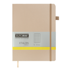 Книга записна ETALON 190*250, 96 арк., клітинка, обкл. штучна шкіра, золотий