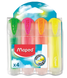 Текст-маркер FLUO PEPS Ultra Soft TRANSPARENT, набір із 4 шт., блістер, асорті, Асорті