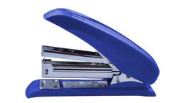 Степлер пластиковий POWER SAVING до 20арк., (скоби №24; 26), синій, Синій