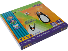Пластилін 12 кол., 300гр., стек