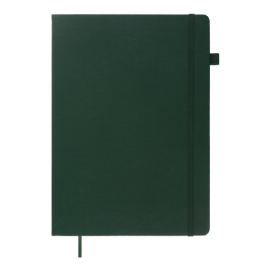 Книга записная ETALON 210*295, 96л., клетка, обложка искуственная кожа, зеленый