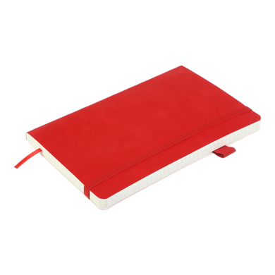 Книга записна PRIMO 125*195, 96 арк., клітинка, обкл. штучна шкіра, червоний