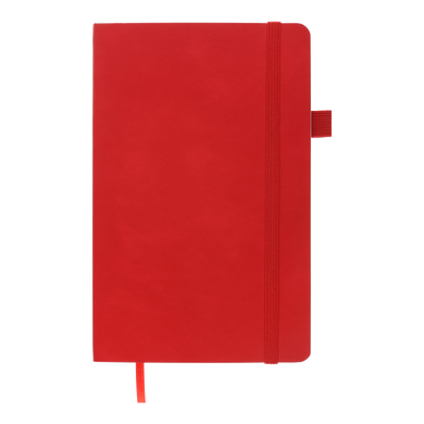 Книга записна PRIMO 125*195, 96 арк., клітинка, обкл. штучна шкіра, червоний