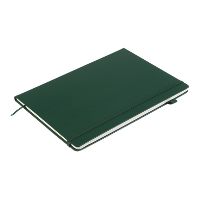 Книга записная ETALON 210*295, 96л., клетка, обложка искуственная кожа, зеленый