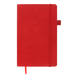 Книга записна PRIMO 125*195, 96 арк., клітинка, обкл. штучна шкіра, червоний